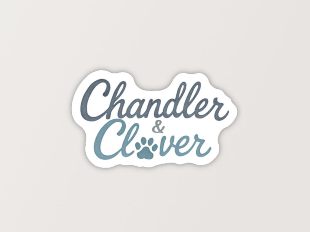 Chandler and Clover Logo Sticker